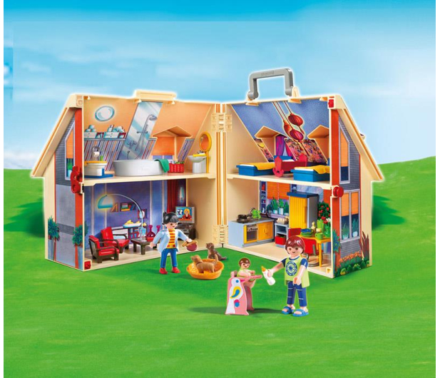 PLAYMOBIL Nowy przenośny domek dla lalek - 299410 - zdjęcie 2